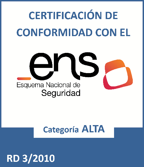 ENS High category conformity certificate